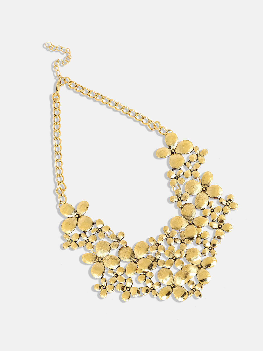 Botanical Cluster Gold-Plated Necklace
