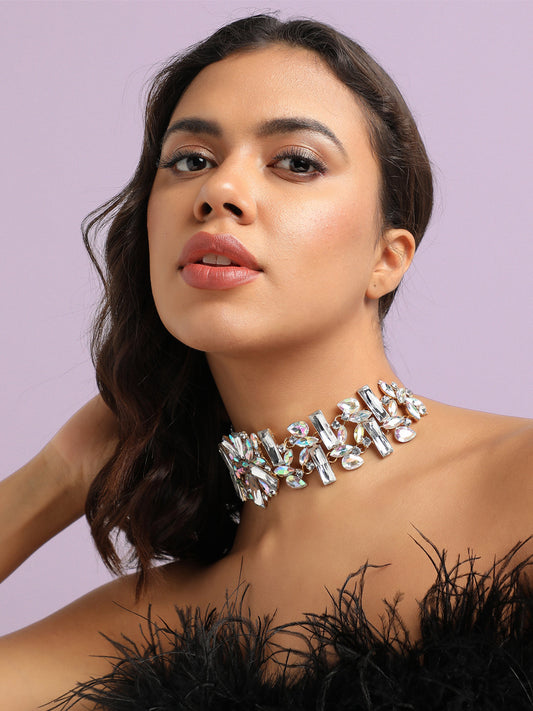 Gold-Plated Choker Necklace