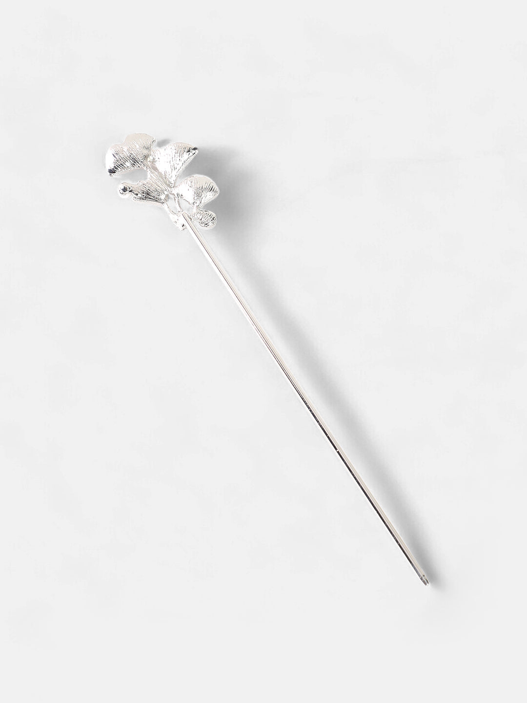 The Foliage Hairpin - Metallic Silver-SOHIPN6137
