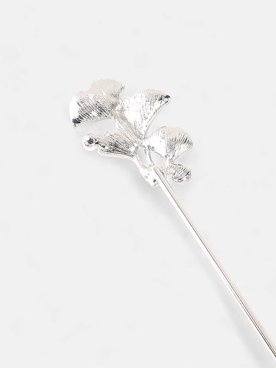 The Foliage Hairpin - Metallic Silver-SOHIPN6137
