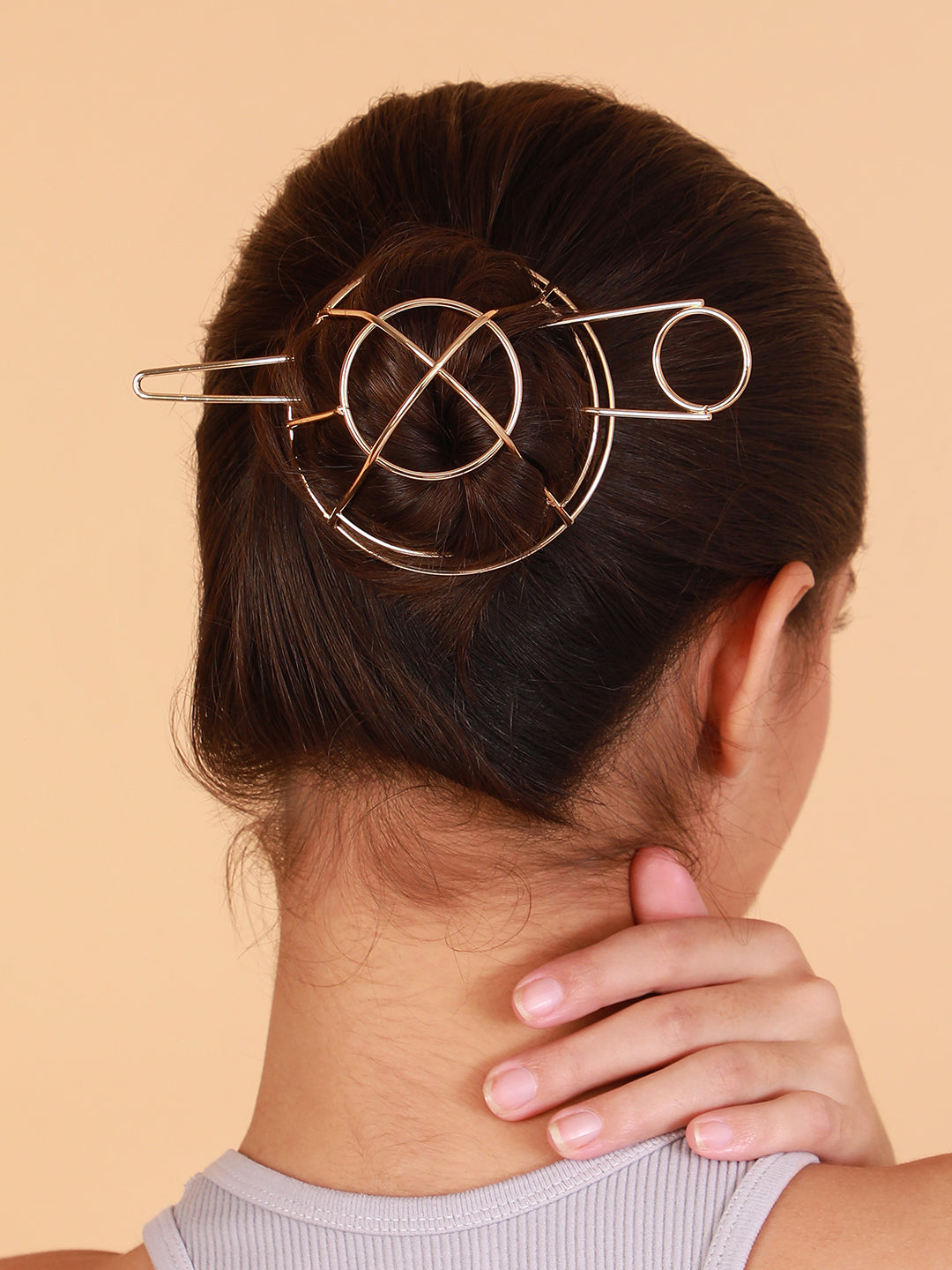 The Cylindre Hair Pin - California Gold-SOHIPN6265