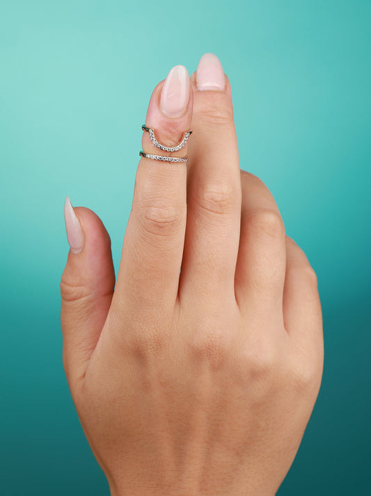 Set Of 4 Gold-Plated Rings