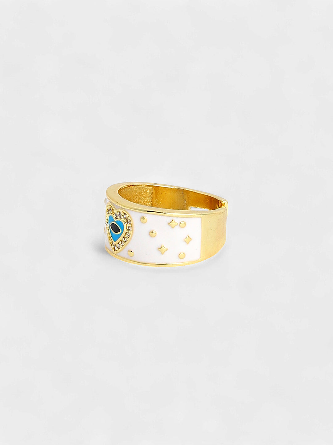 The Evil Heart Finger Ring - Daisy White-SOHIRG6099