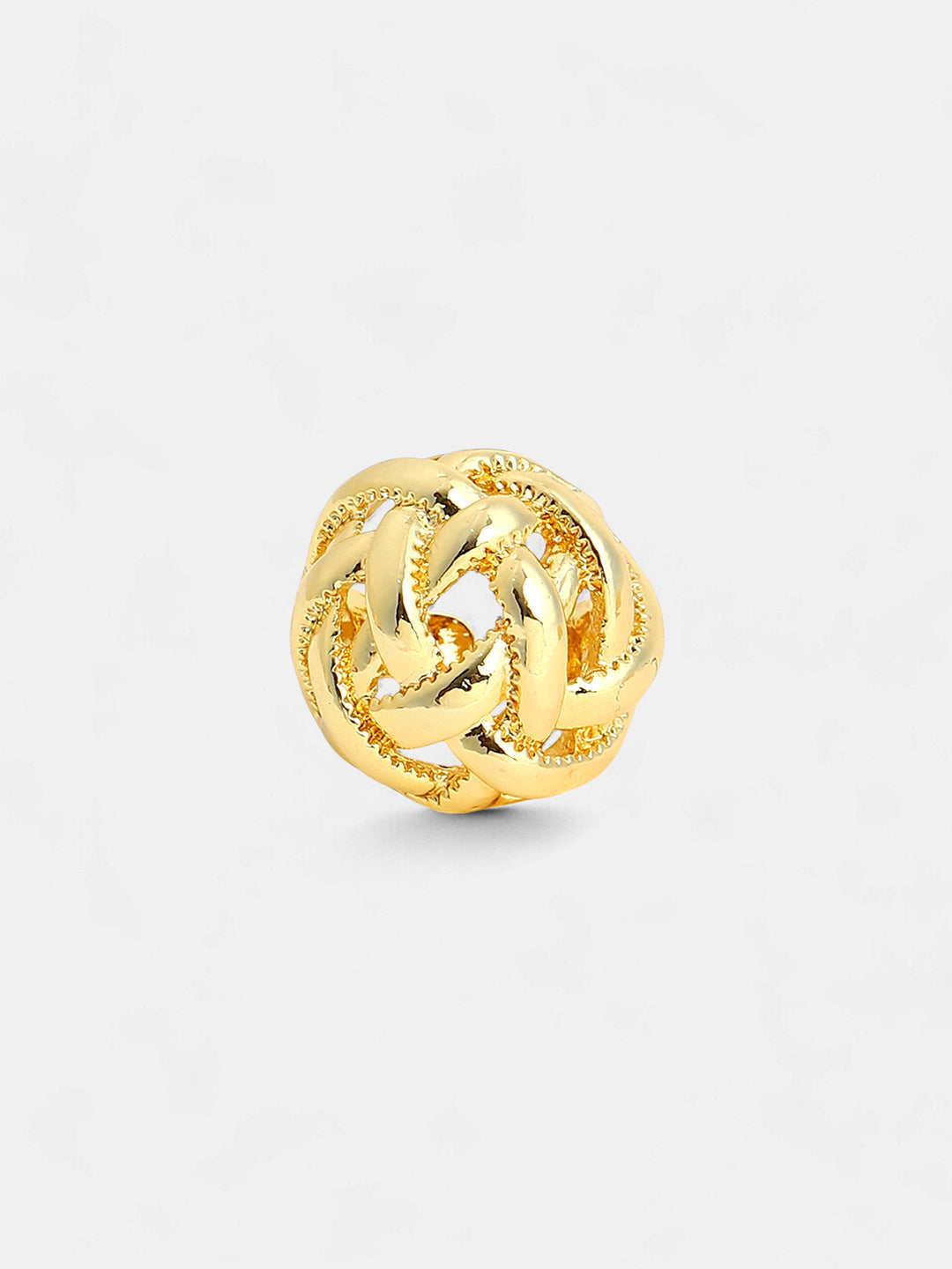 The Basket Weave Statement Ring - California Gold-SOHIRG6108