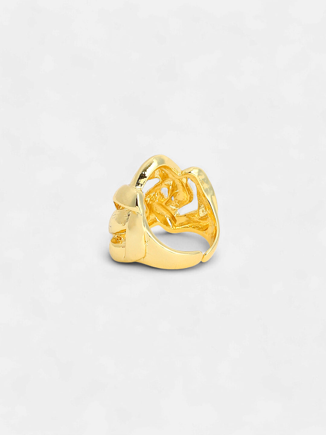The Medium Link Statement Ring - California Gold-SOHIRG6113