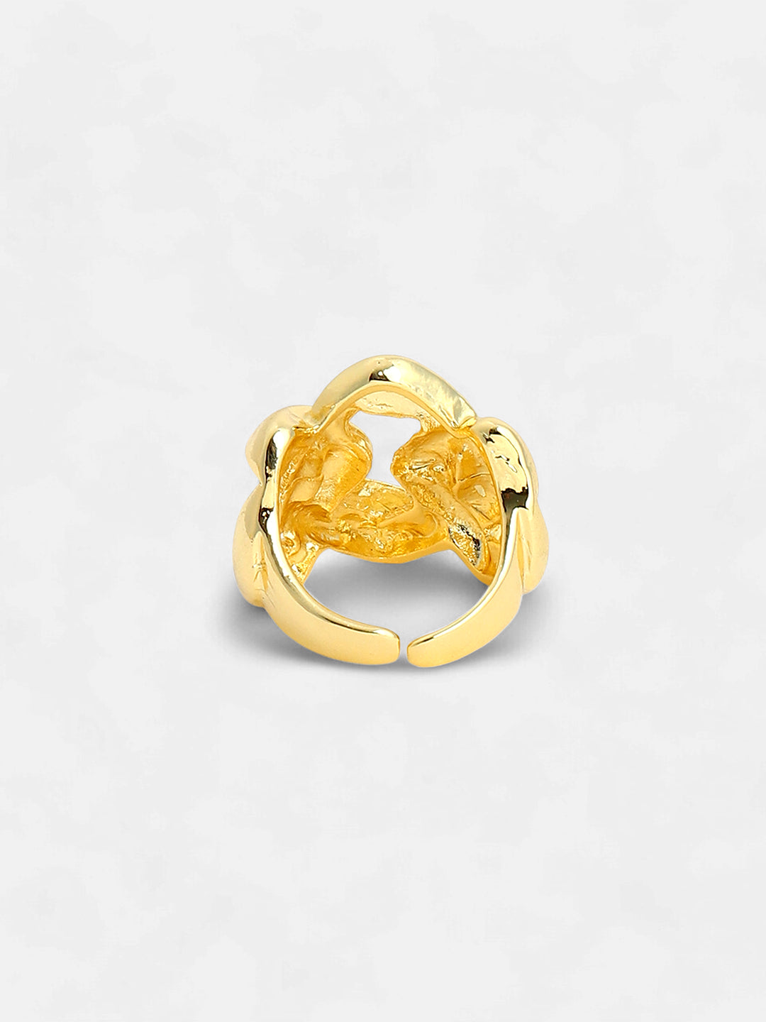 The Medium Link Statement Ring - California Gold-SOHIRG6113