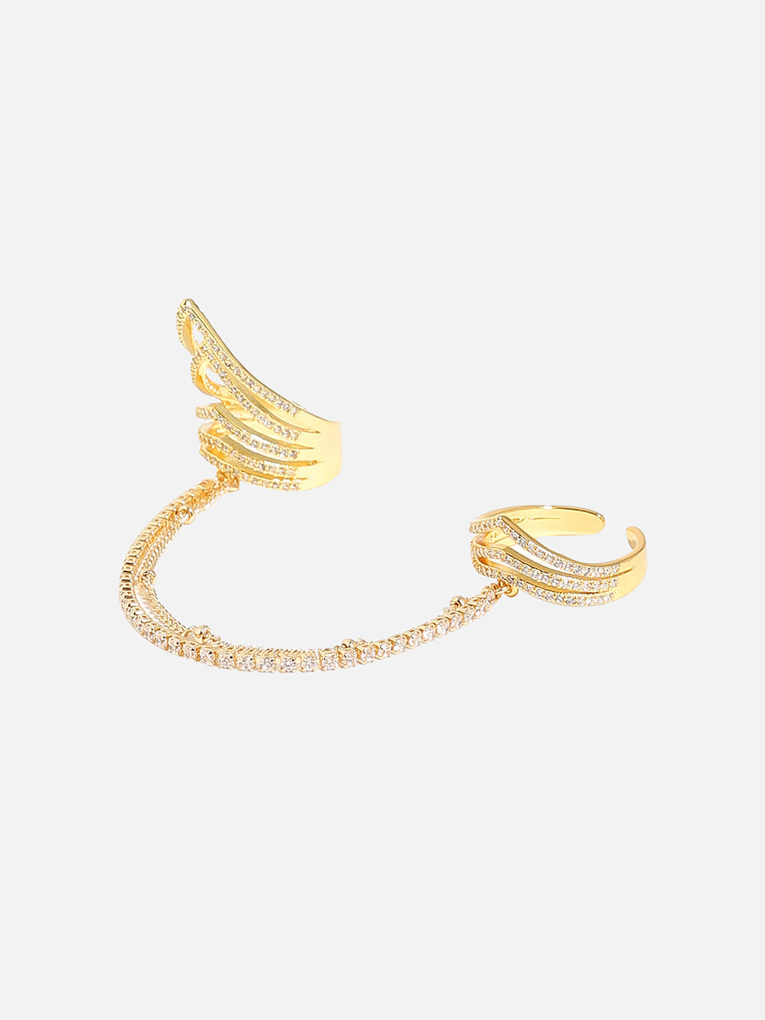 Gold-Plated Adjustable Finger Ring