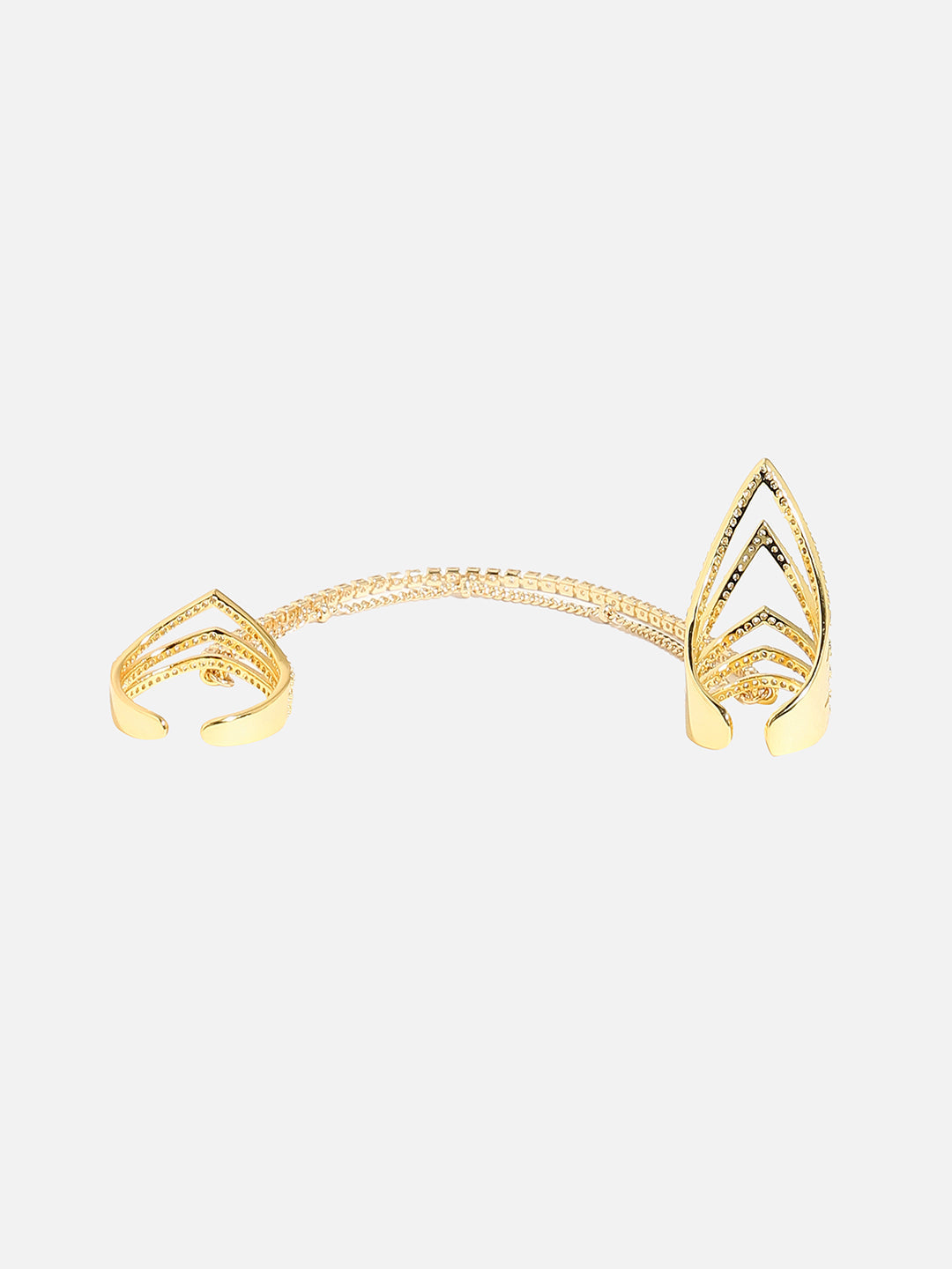 Gold-Plated Adjustable Finger Ring
