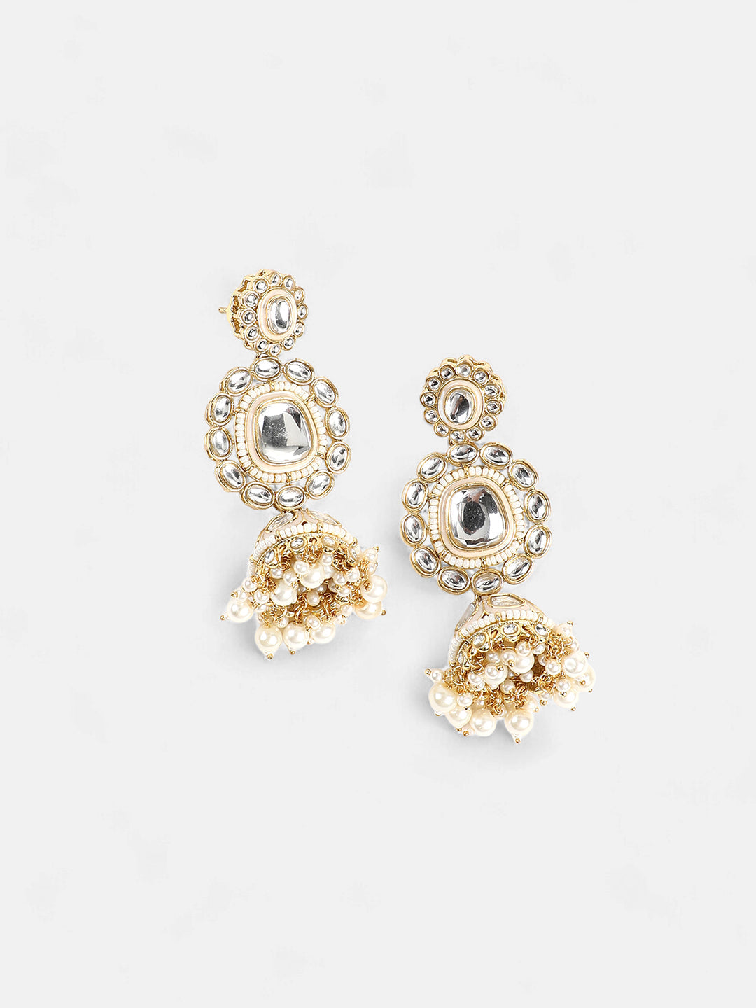 The Aina Jewellery Set - Crystal Silver-SOHNCK1537