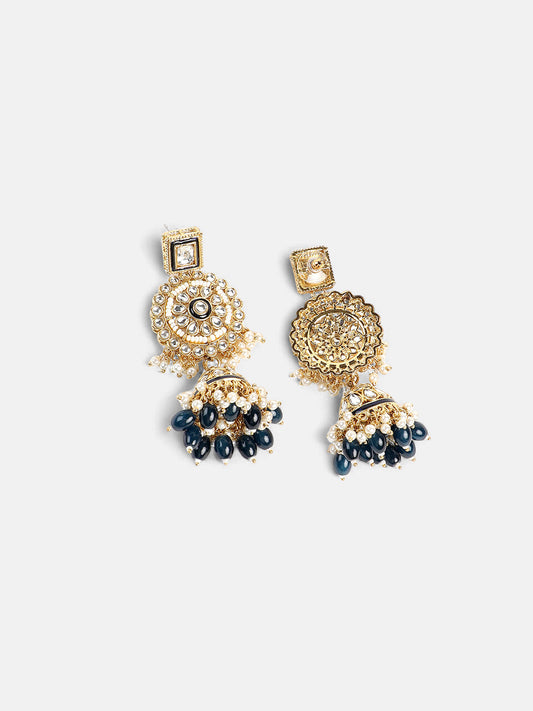 The Rayannah Jewellery Set - Emerald Green-SOHNCK1538