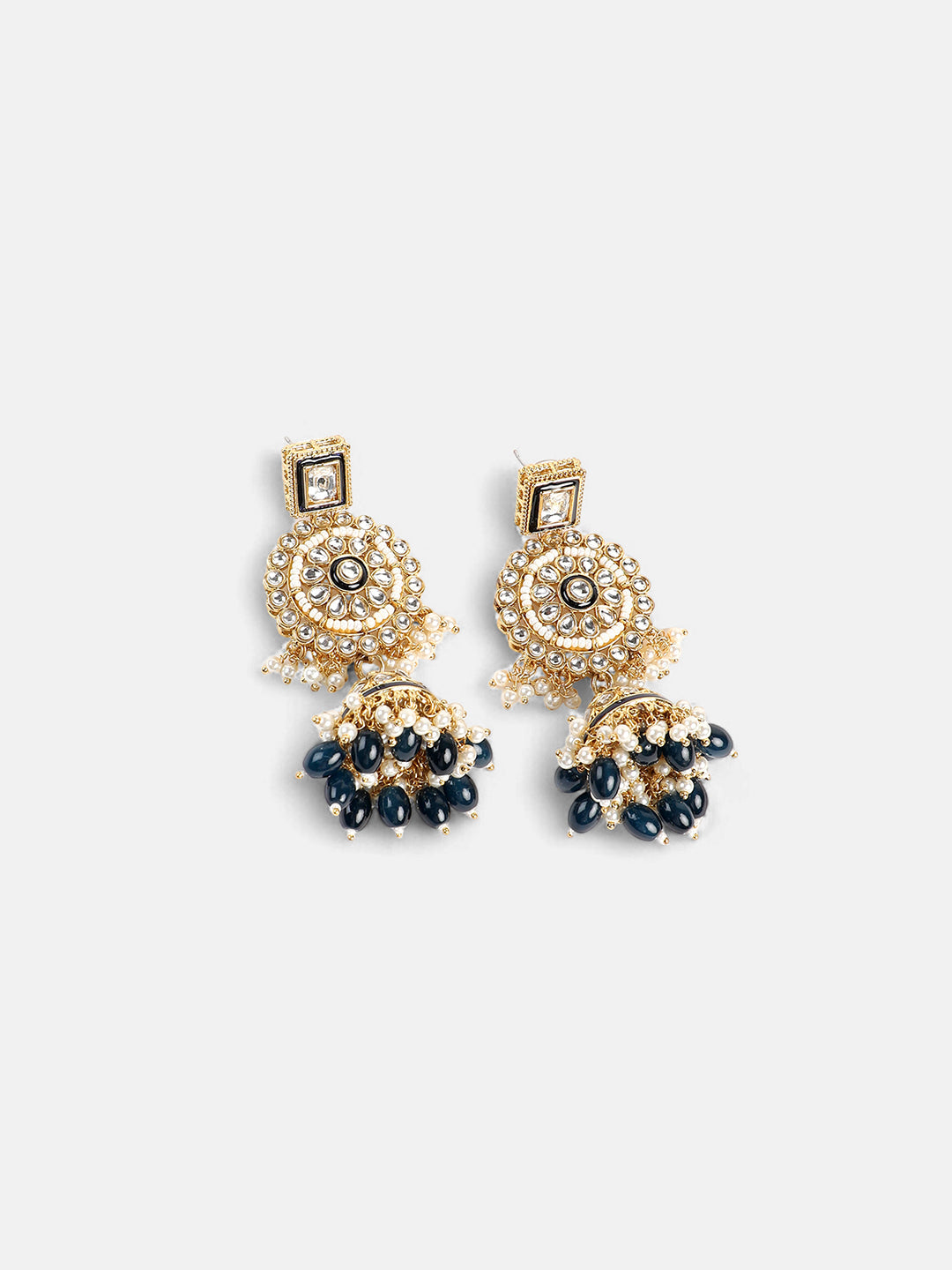 The Rayannah Jewellery Set - Emerald Green-SOHNCK1538