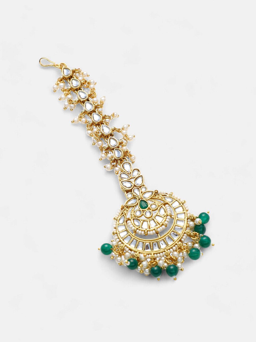 The Mehreen Jewellery Set - Emerald Green-SOHNCK1553