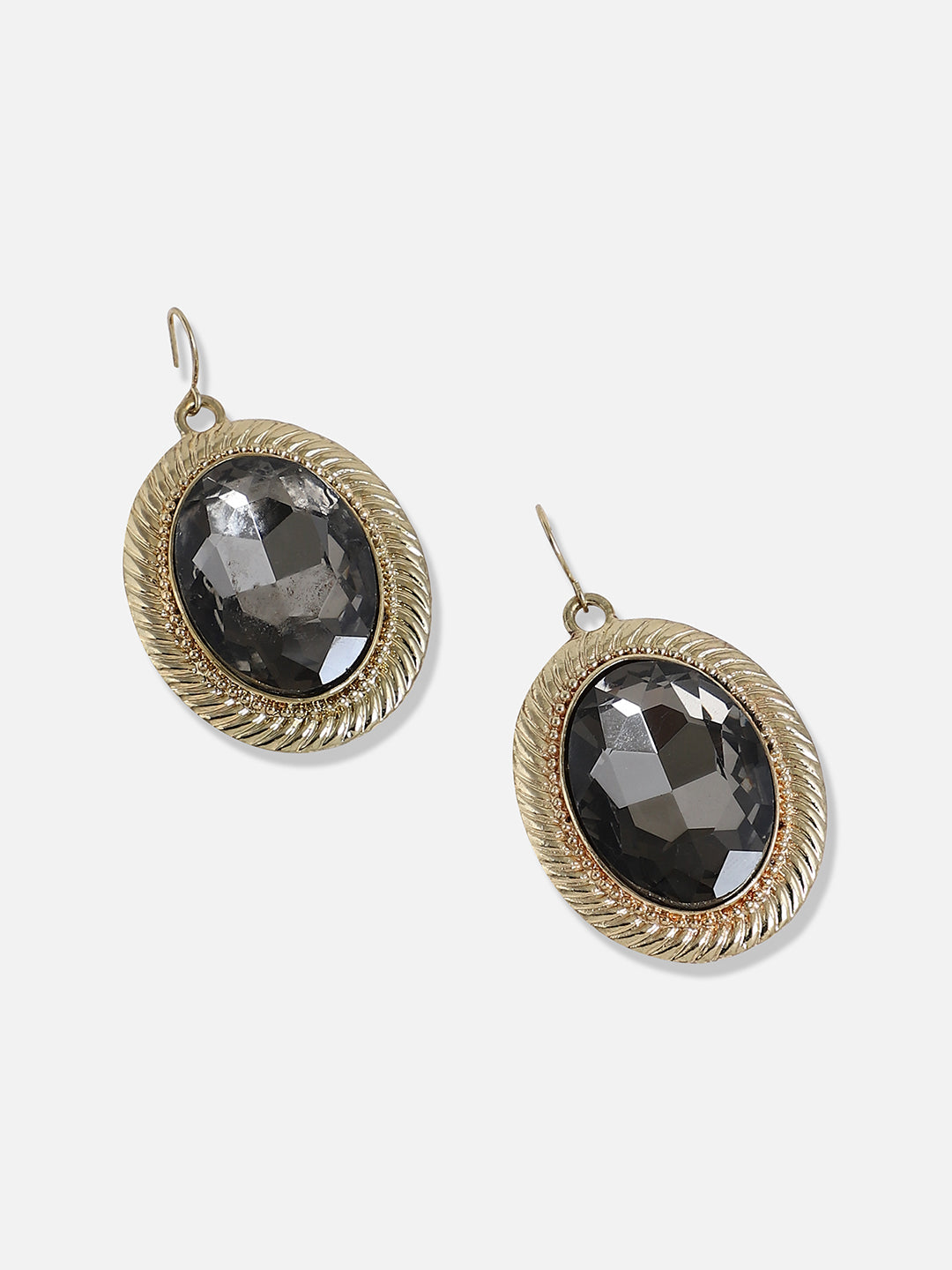 Gold Plated Designer Stone Party Necklace and Earring Set