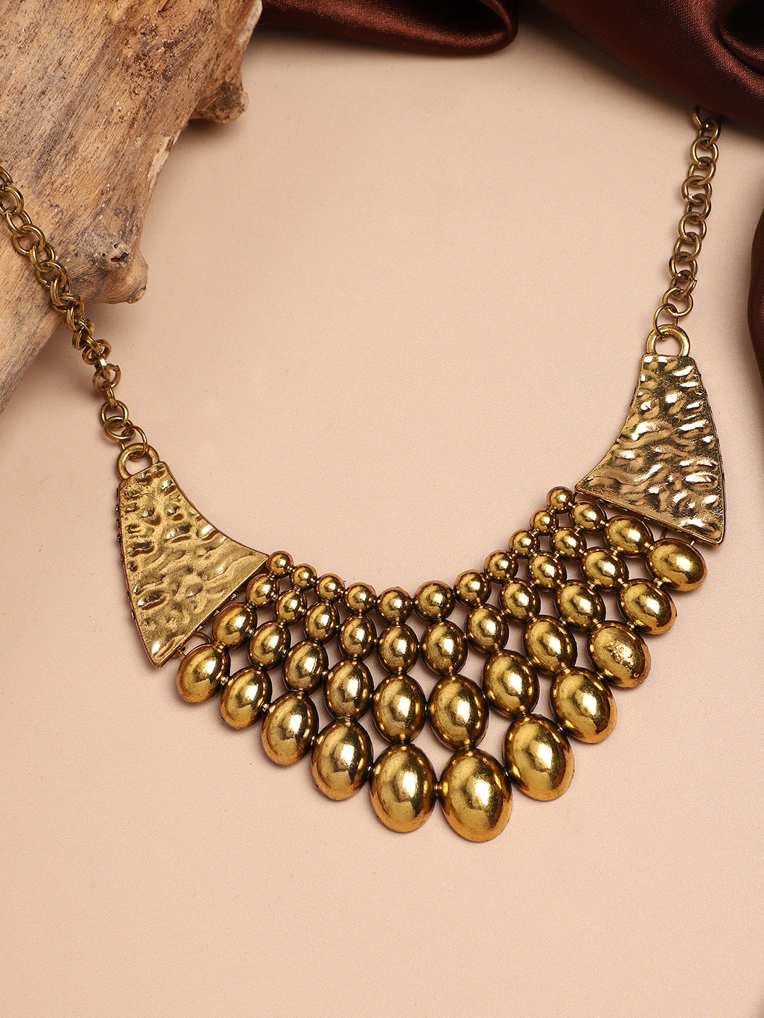 Gold Plated Designer Stone Party Necklace