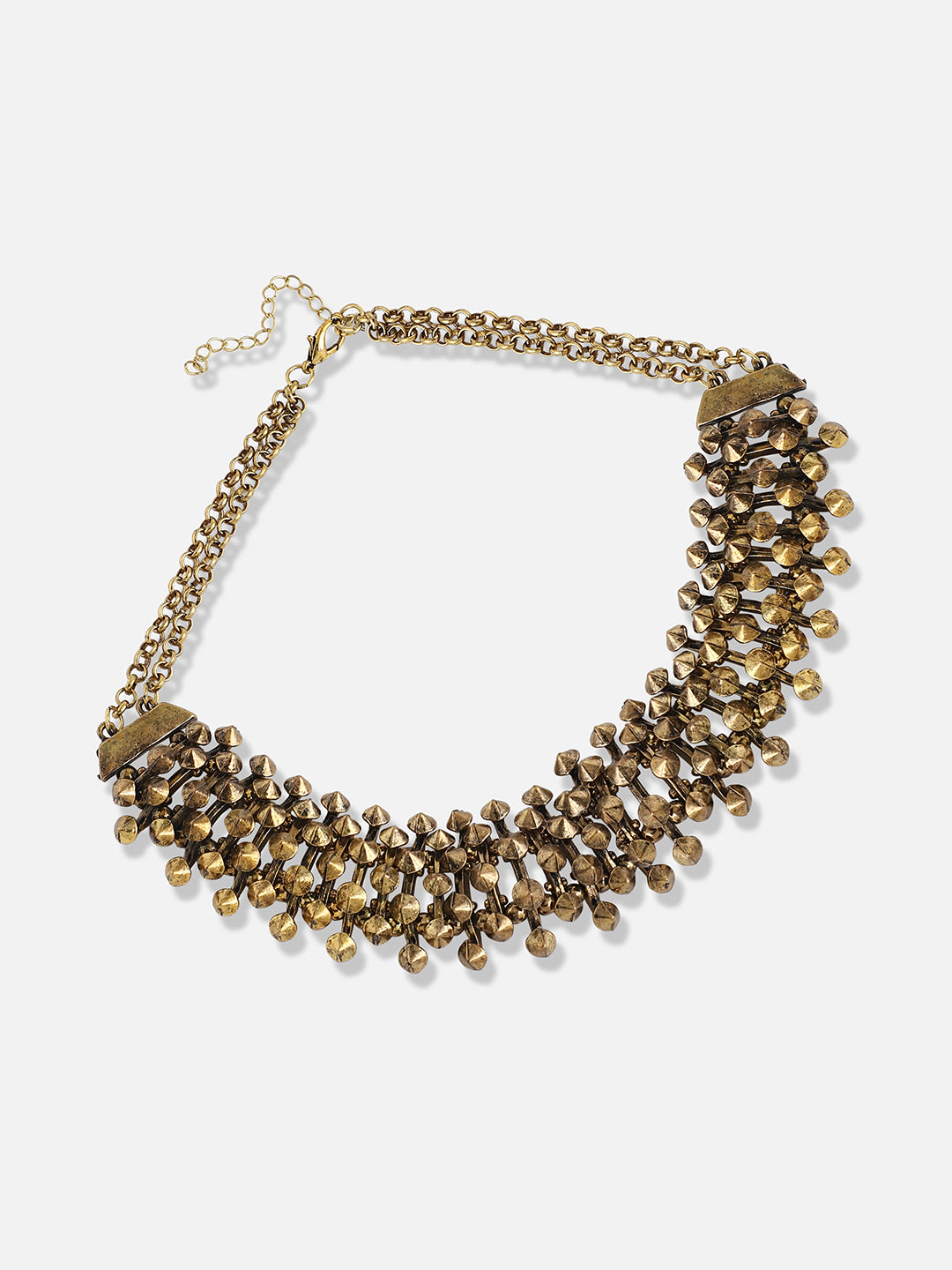 Gold Plated Designer Stone Party Necklace