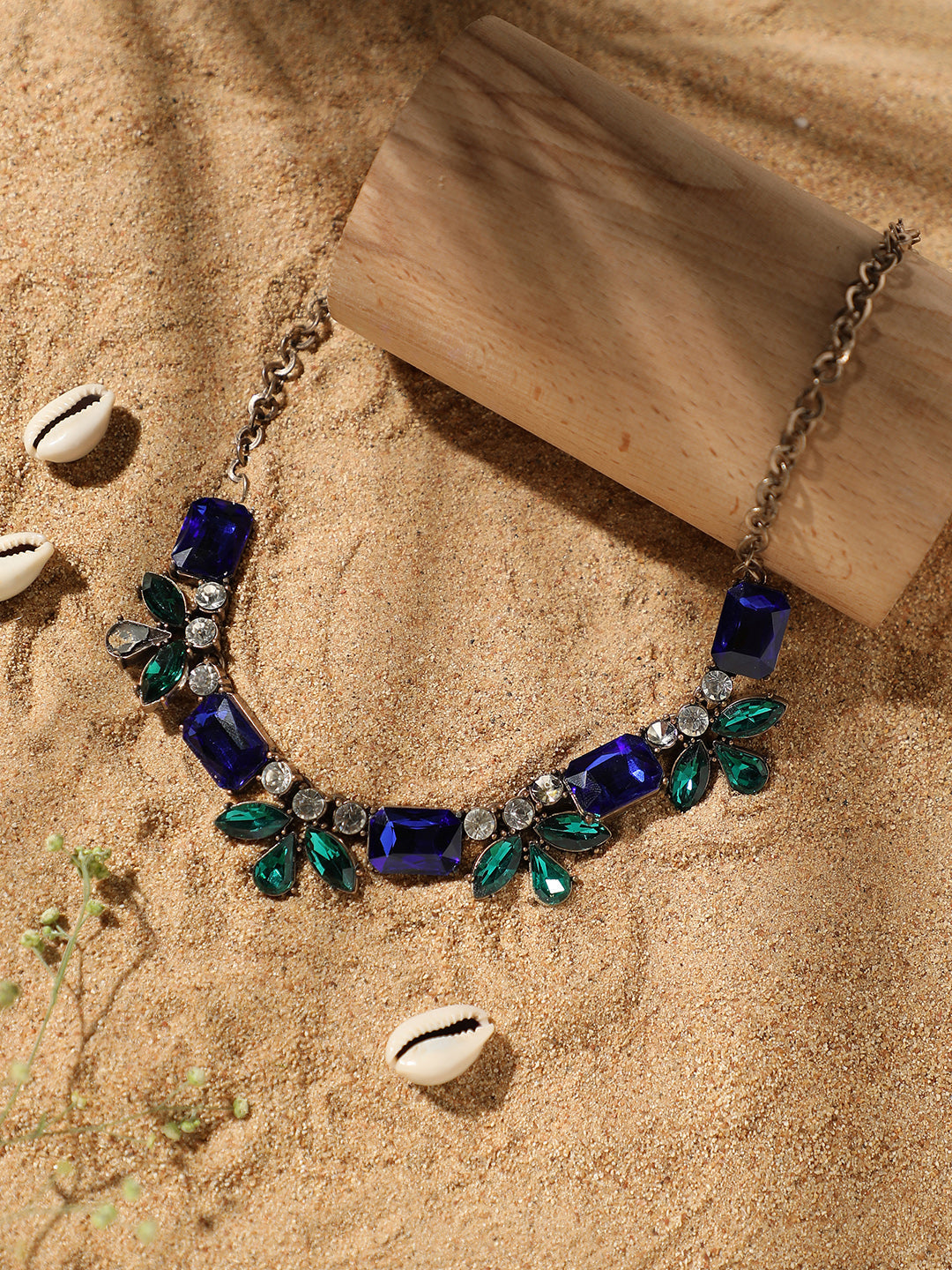 Gold Plated Designer Stone Party Necklace