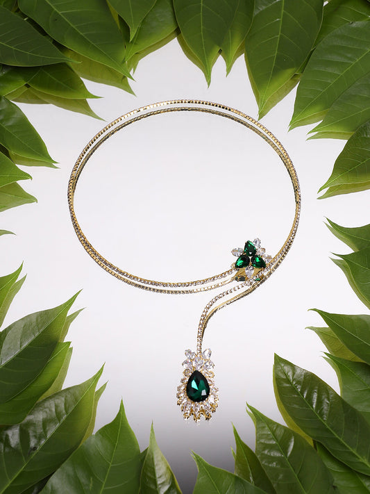 Silver Plated Designer Stone Party Necklace