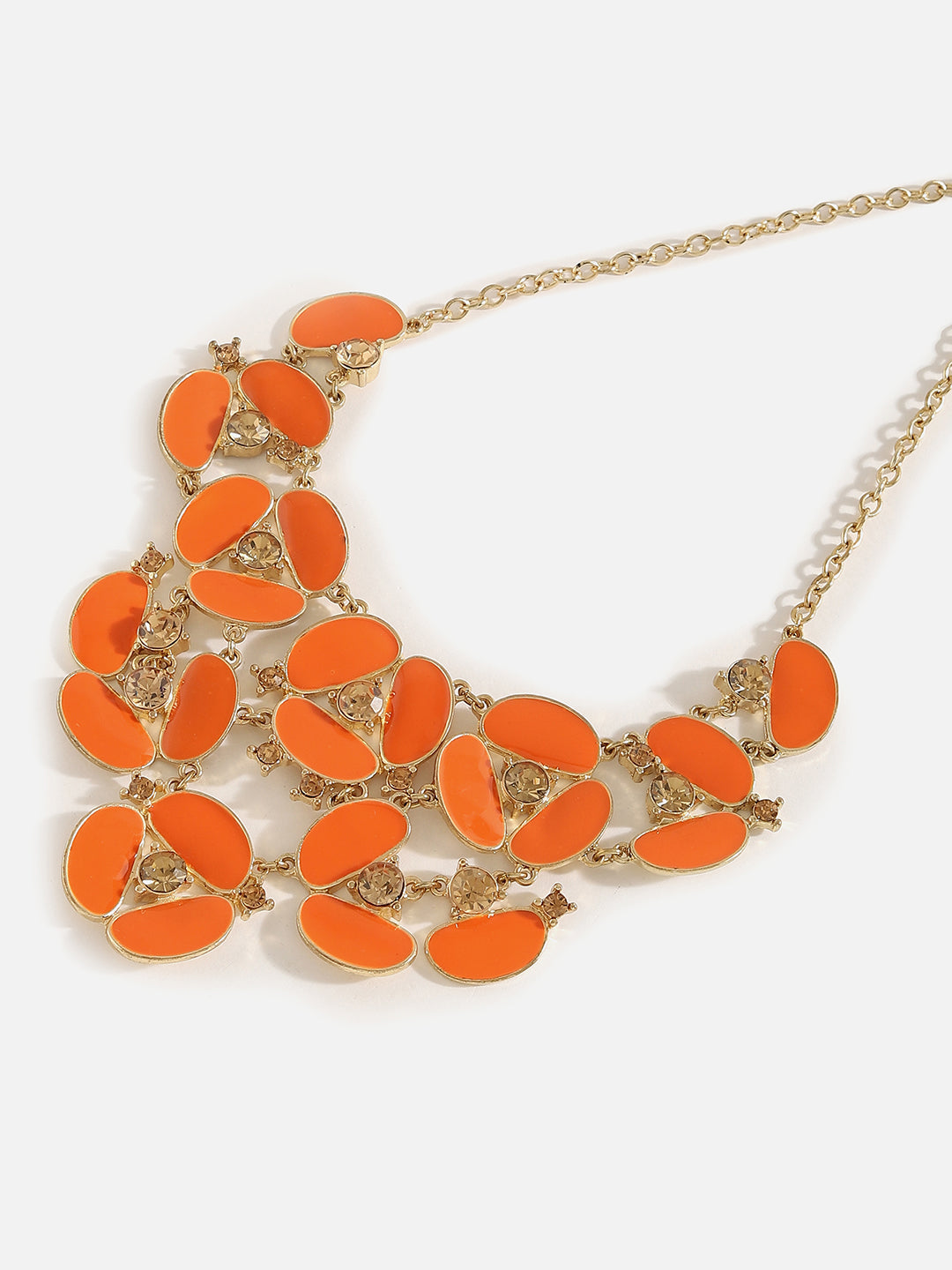 Gold Plated Designer Stone Necklace