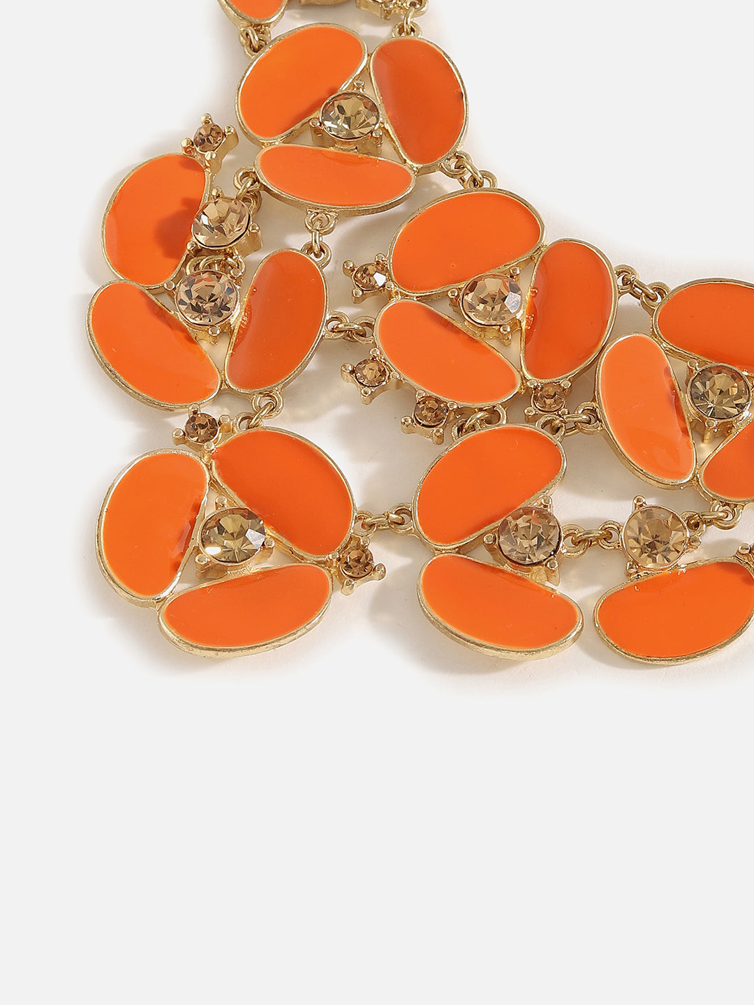 Gold Plated Designer Stone Necklace