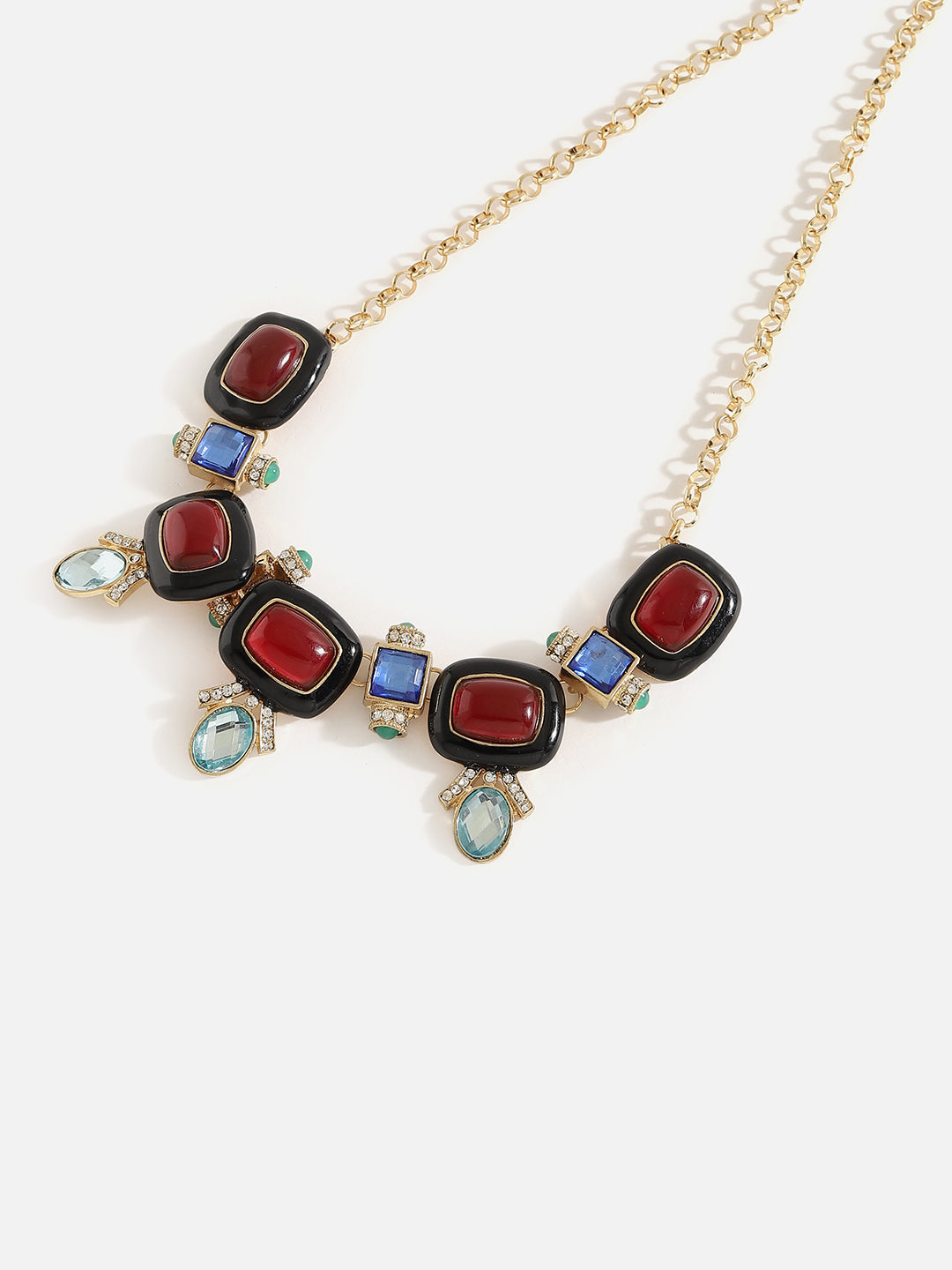 Silver Plated Designer Stone Necklace