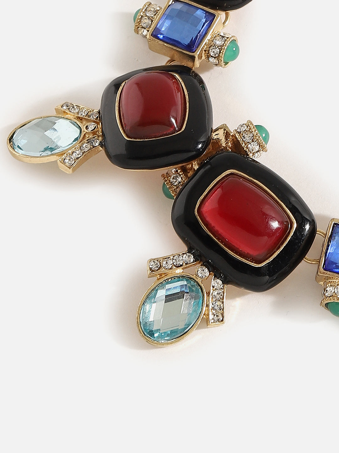 Silver Plated Designer Stone Necklace