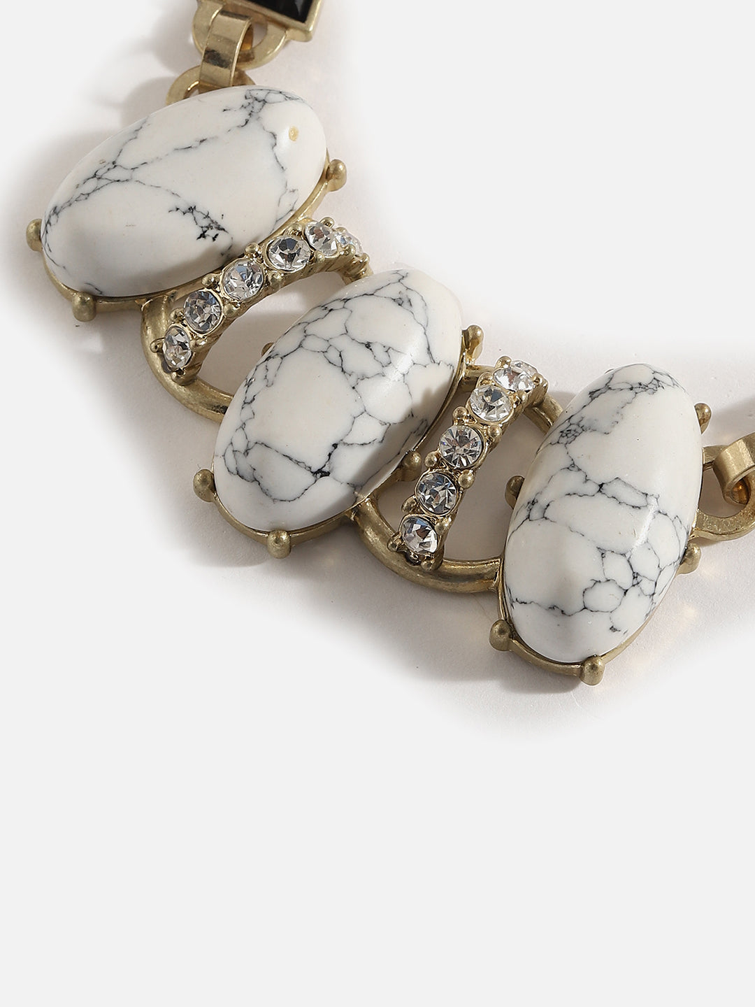 Gold Plated Designer Stone Necklace