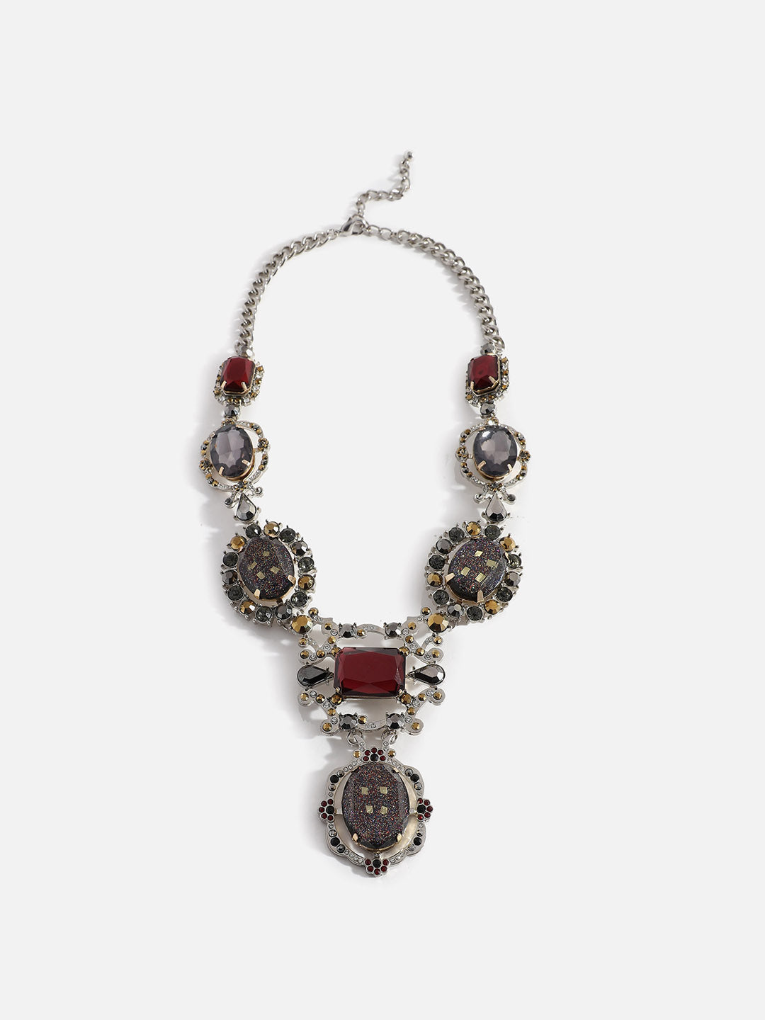 Gold Plated Designer Stone Necklace