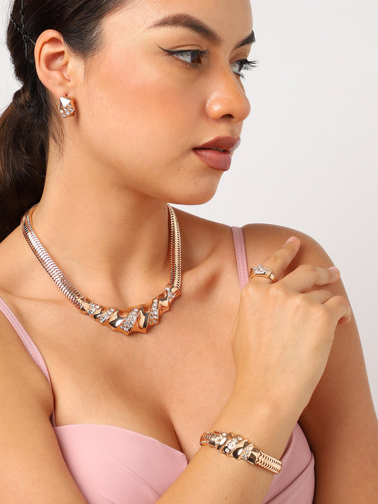 GOLD PLATED DESIGNER JEWELLERY SET