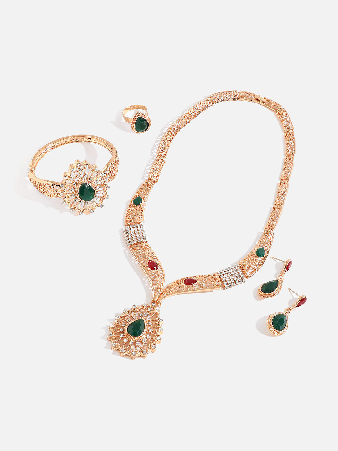 GOLD PLATED DESIGNER JEWELLERY SET