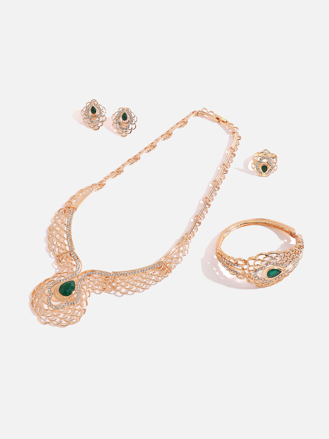 GOLD PLATED DESIGNER JEWELLERY SET