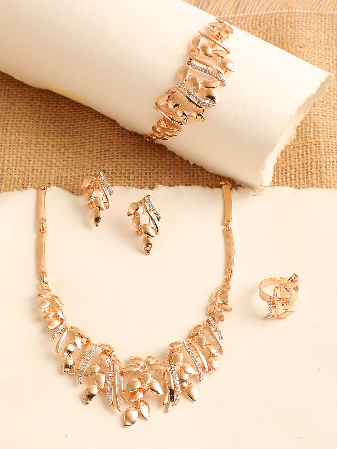 GOLD PLATED DESIGNER JEWELLERY SET