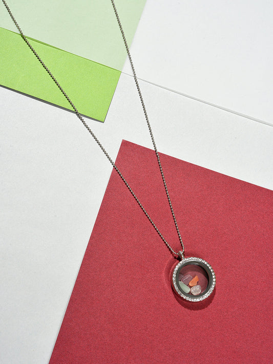 Silver Plated Designer Pendant Chain