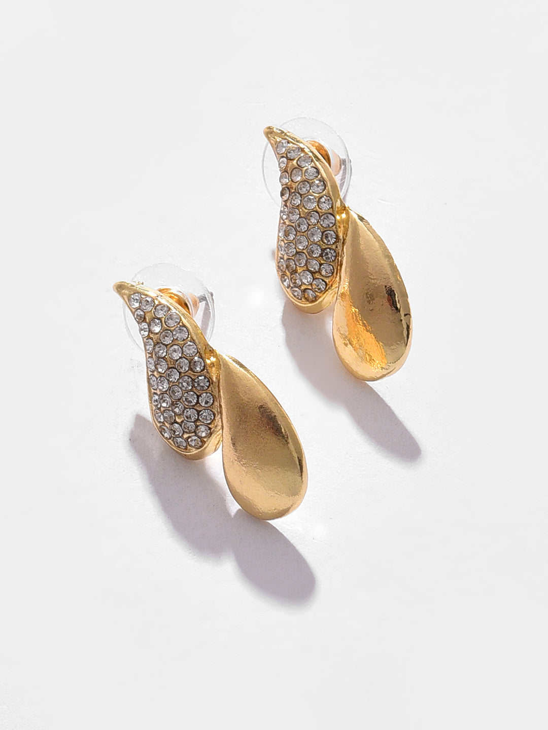 Gold Plated Designer Stone Necklace, Earrings, Bracelet and Ring Set Jewellery Set