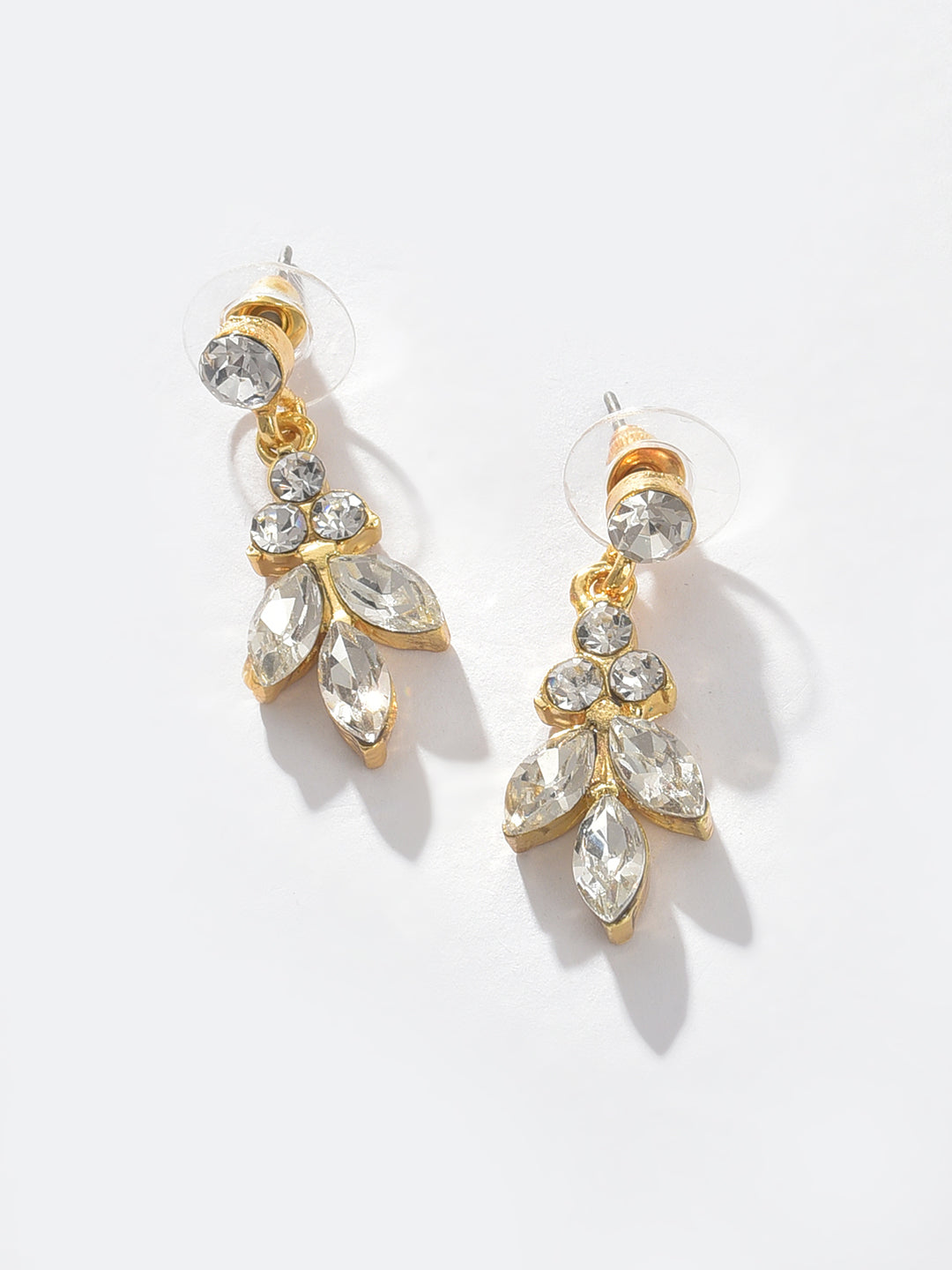 Gold Plated Designer Stone Necklace and Earring Set Jewellery Set