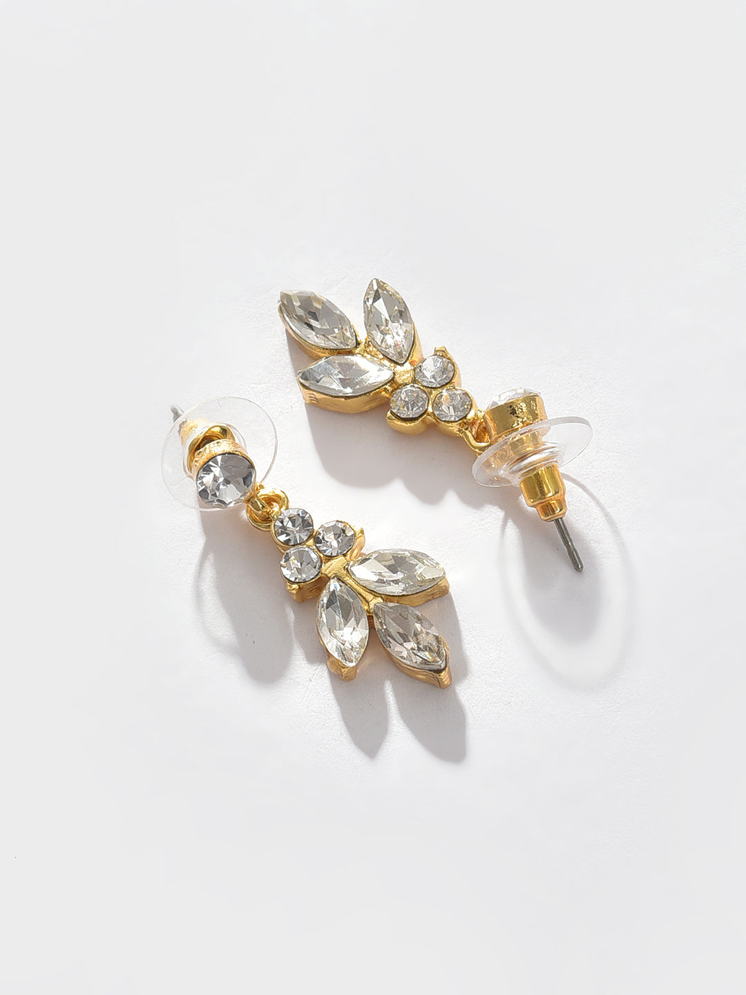 Gold Plated Designer Stone Necklace and Earring Set Jewellery Set