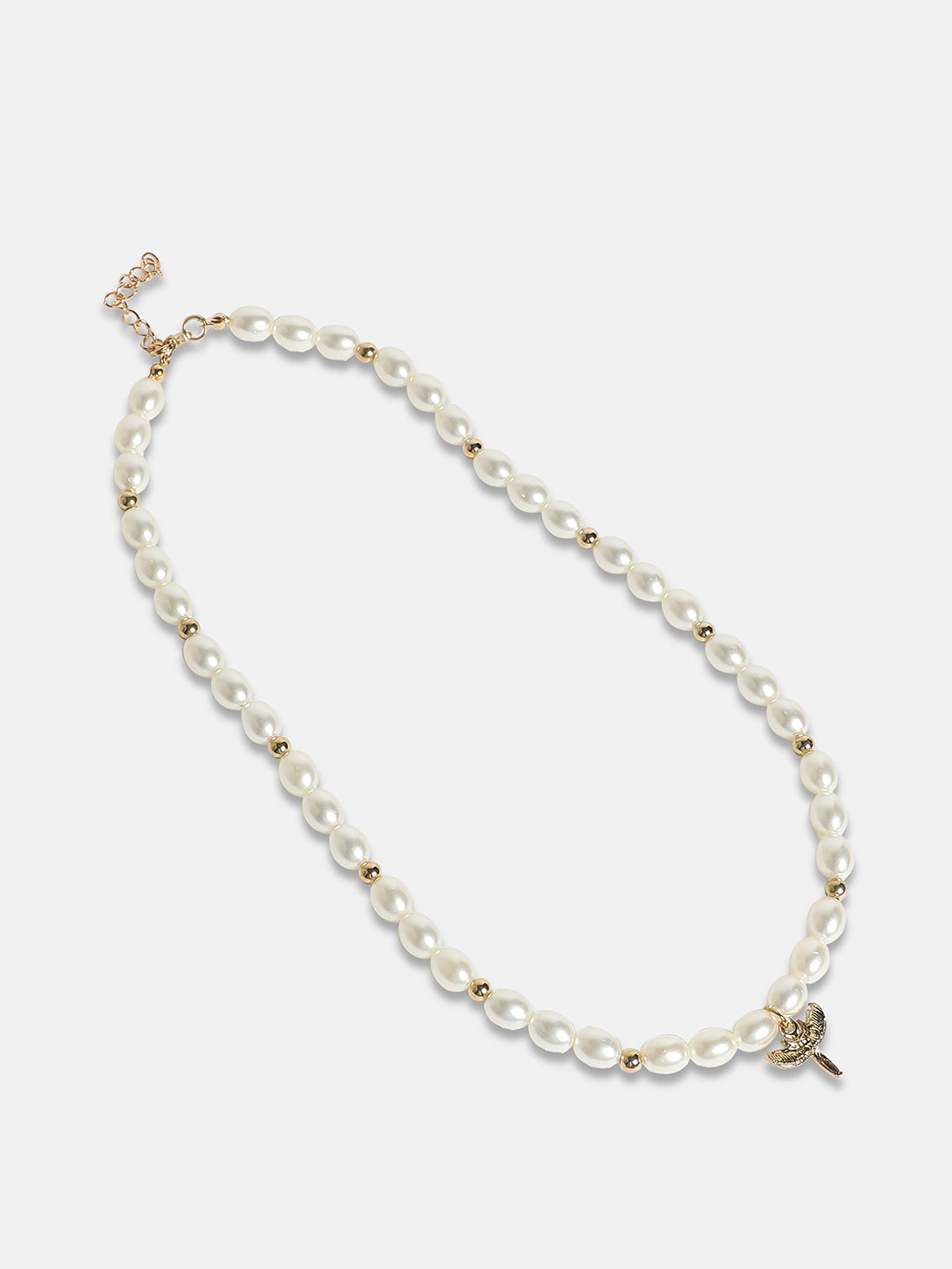 Women's The Wing Collar Necklace - Pearl White