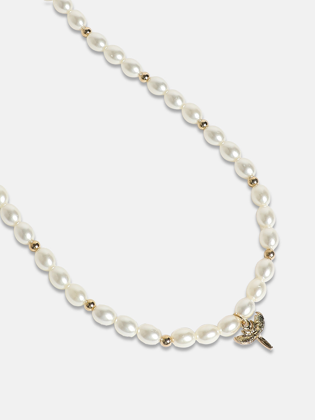 Women's The Wing Collar Necklace - Pearl White