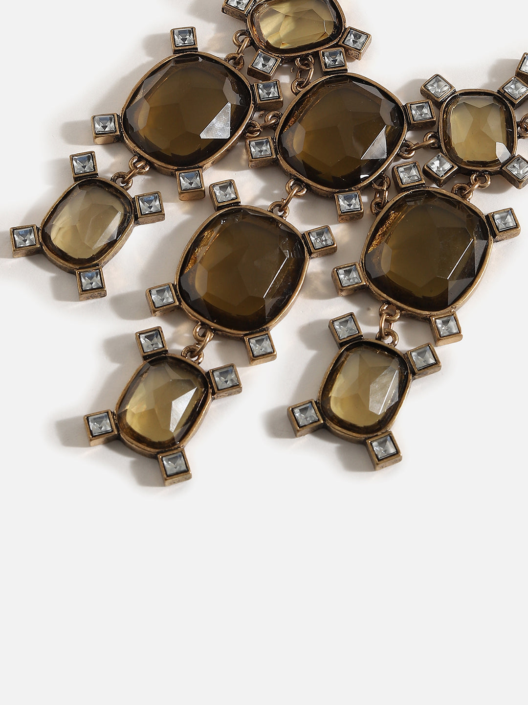 Gold Plated Designer Stone Necklace