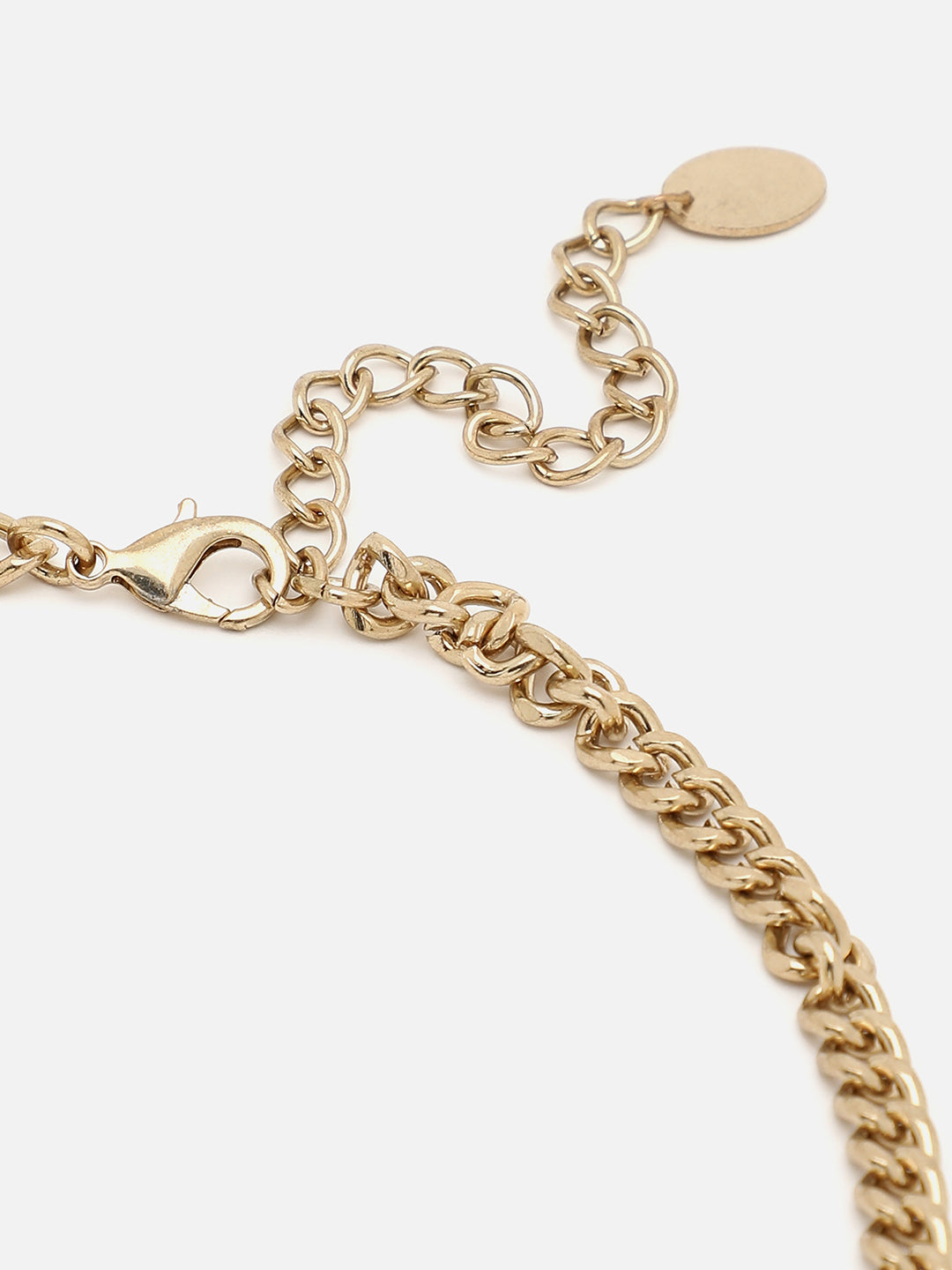 Gold Plated Designer Stone Necklace