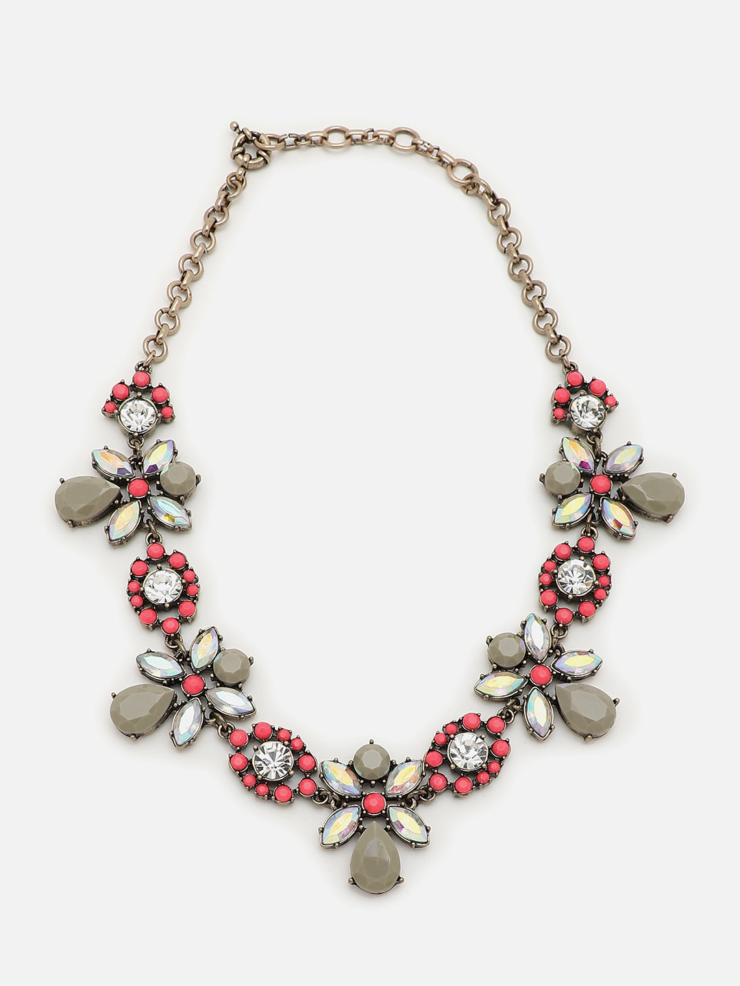 Gold Plated Designer Stone Necklace