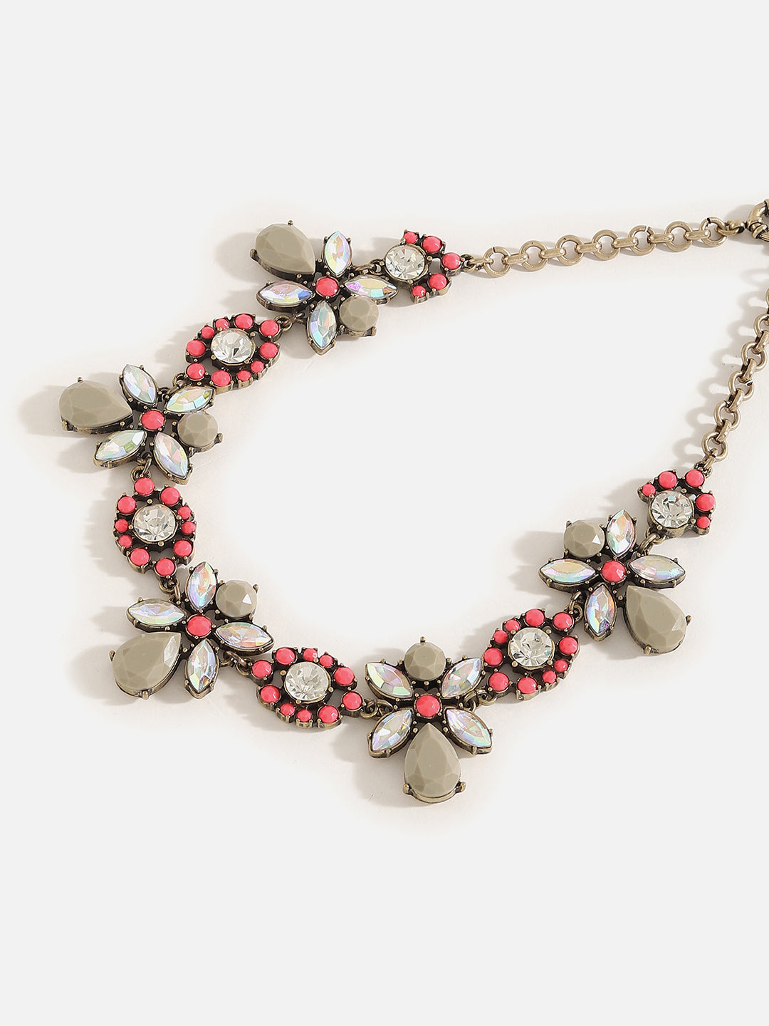 Gold Plated Designer Stone Necklace