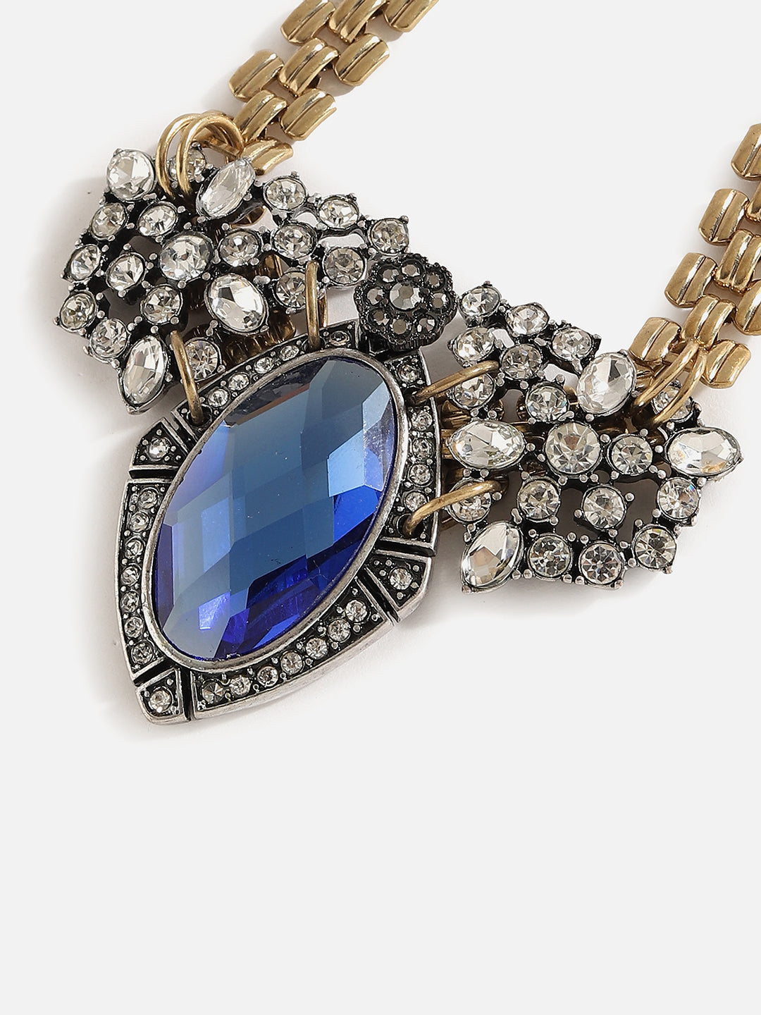Gold Plated Designer Stone Necklace