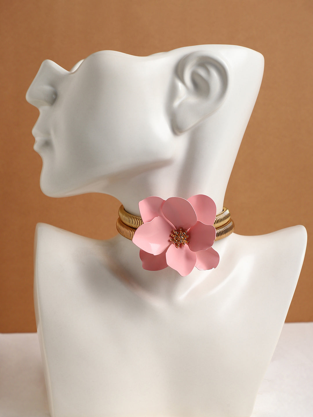 Women's The Poppy Choker Necklace - Blush Pink