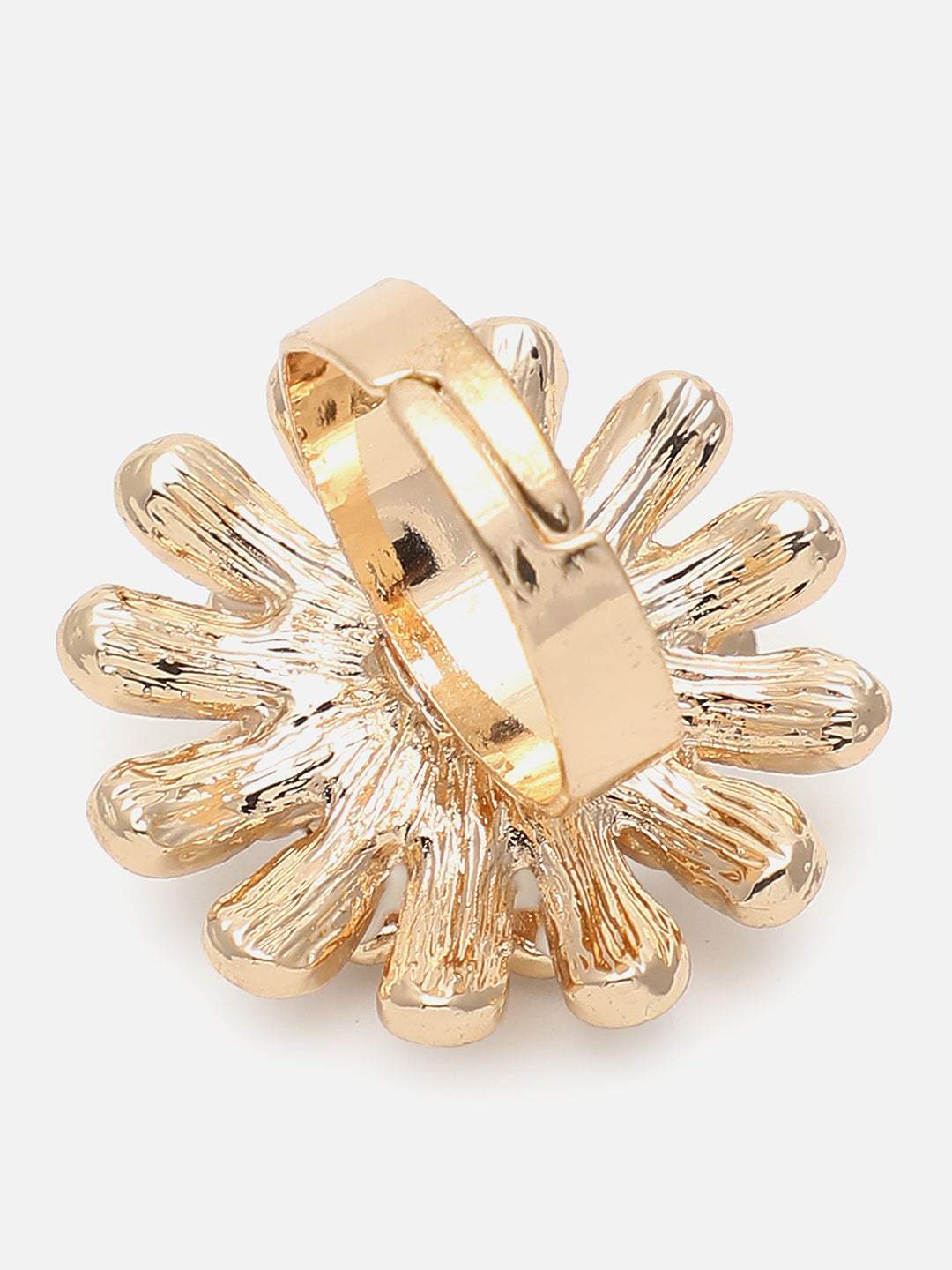 Gold Plated Designer Stone Ring