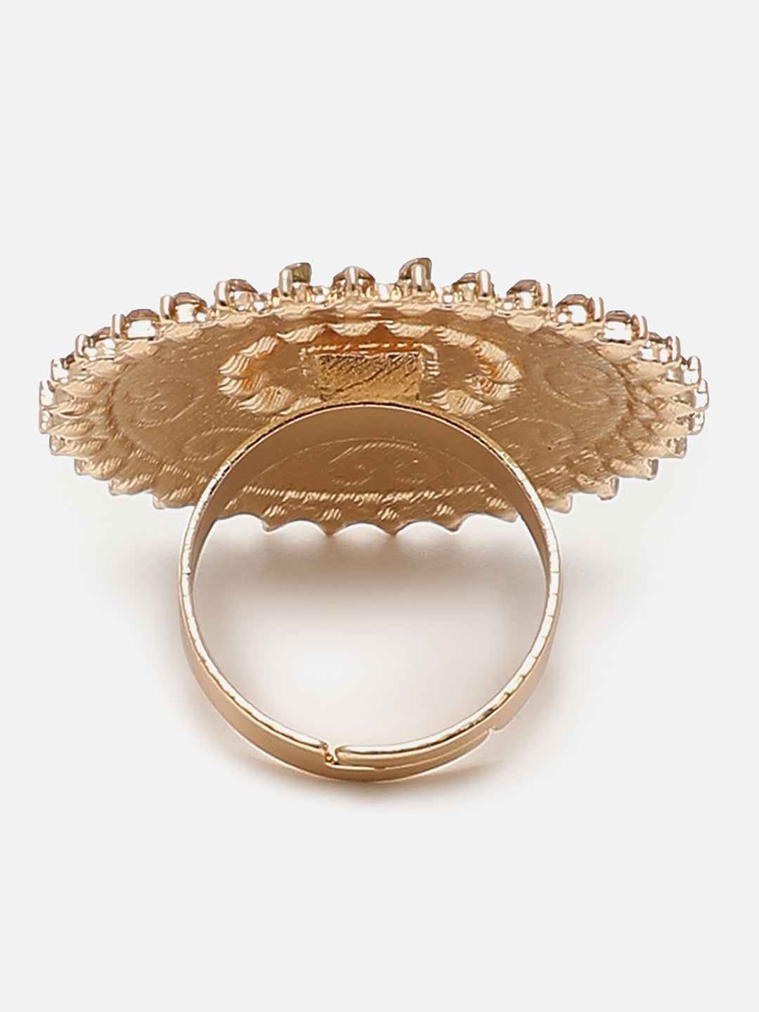 Gold Plated Designer Stone Ring