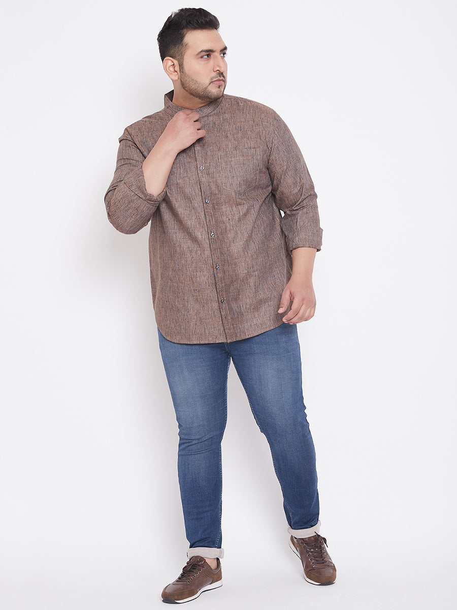 SOLID STYLISH CASUAL SHIRT