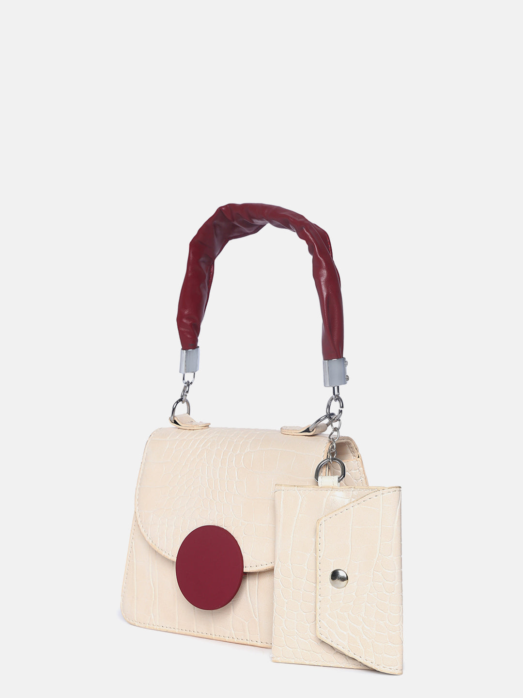 Snowy Textured White Mini Bag