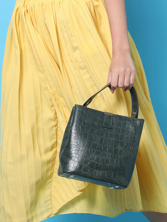 Ensemble Enhancer Olive Green Hand Bag