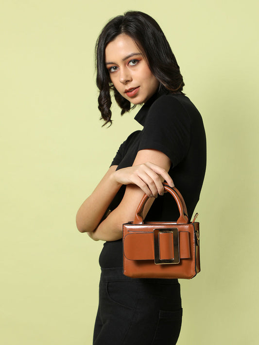 Mia Brown Cross Body Bag
