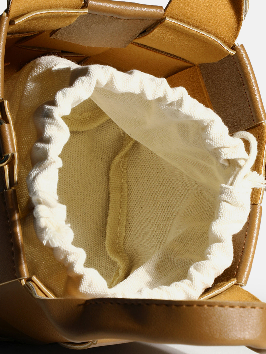 Braided Brown Basket Bag